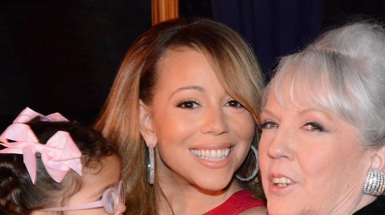 Mariah Carey junto a su madre