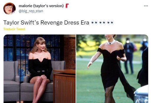 Taylor Swift lanza un provocador mensaje luciendo el &#039;vestido de la venganza&#039; de Lady Di