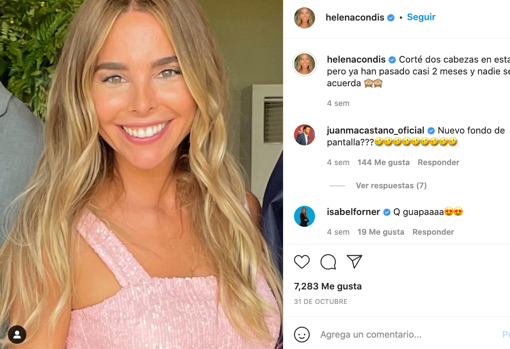 A cuenta de aquella metedura de pata, Juanma la comenta a veces en el Insta de su novia.