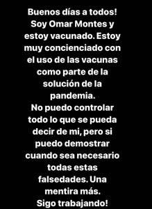 Omar Montes se defiende ante las acusaciones de comprar pasaportes covid falsos: «Estoy vacunado»