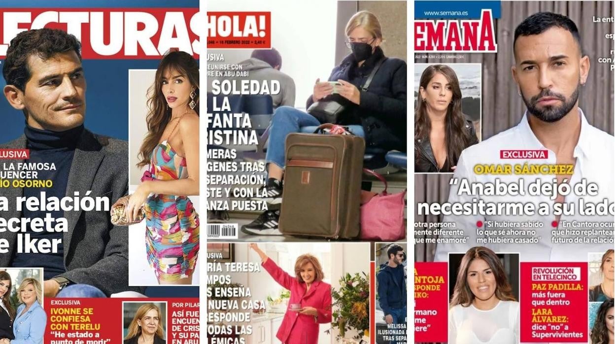 De la relación secreta de Iker Casillas al viaje solitario de la Infanta Cristina