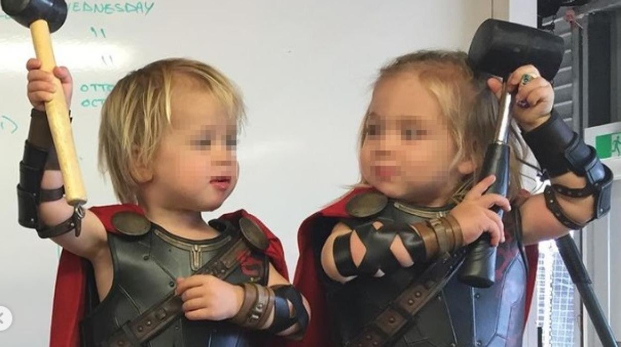 Tristán y Sasha, los mellizos de Elsa Pataky y Chris Hemsworth