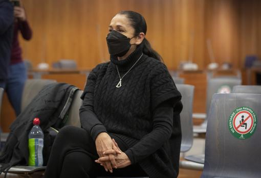 Isabel Pantoja, ayer durante el juicio