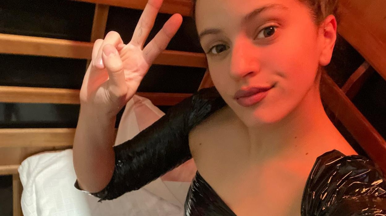 Rosalía con su 'trajesauna' antes de la MET Gala