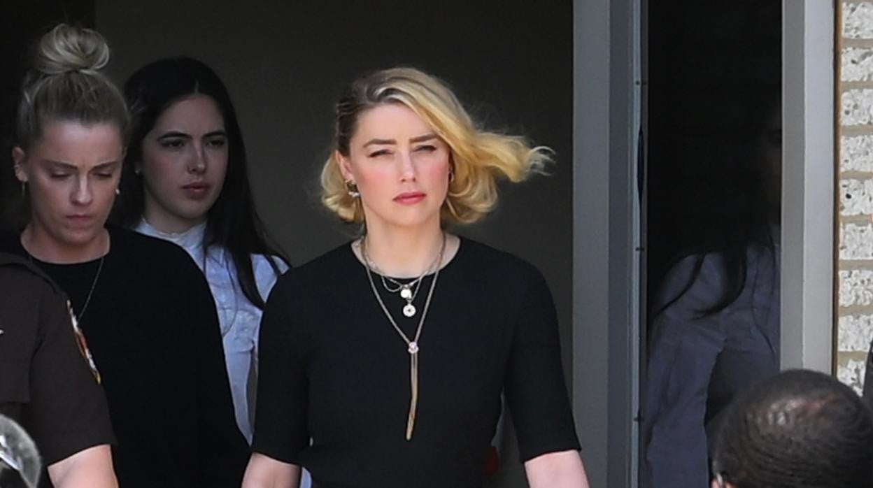 Amber Heard, durante una de las sesiones del juicio contra Johnny Depp