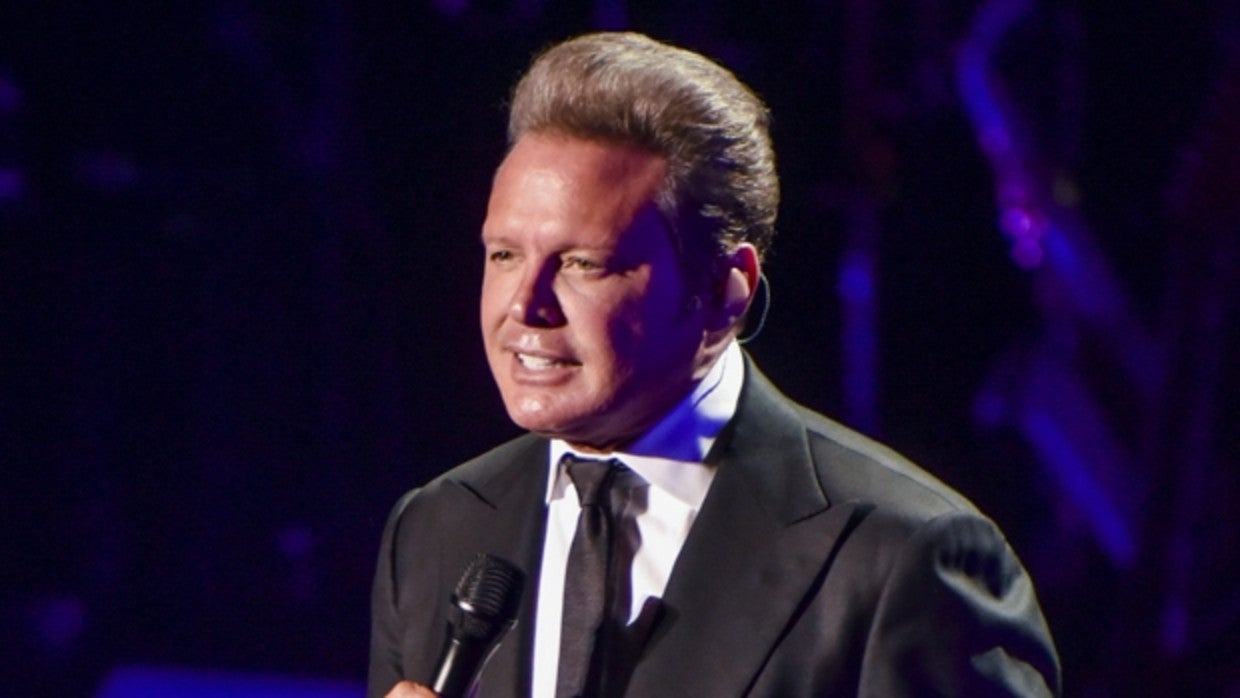 Luis Miguel durante un concierto en Marbella en 2018