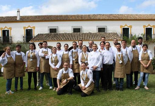 Los concursantes, en la Hacienda El Rosalejo