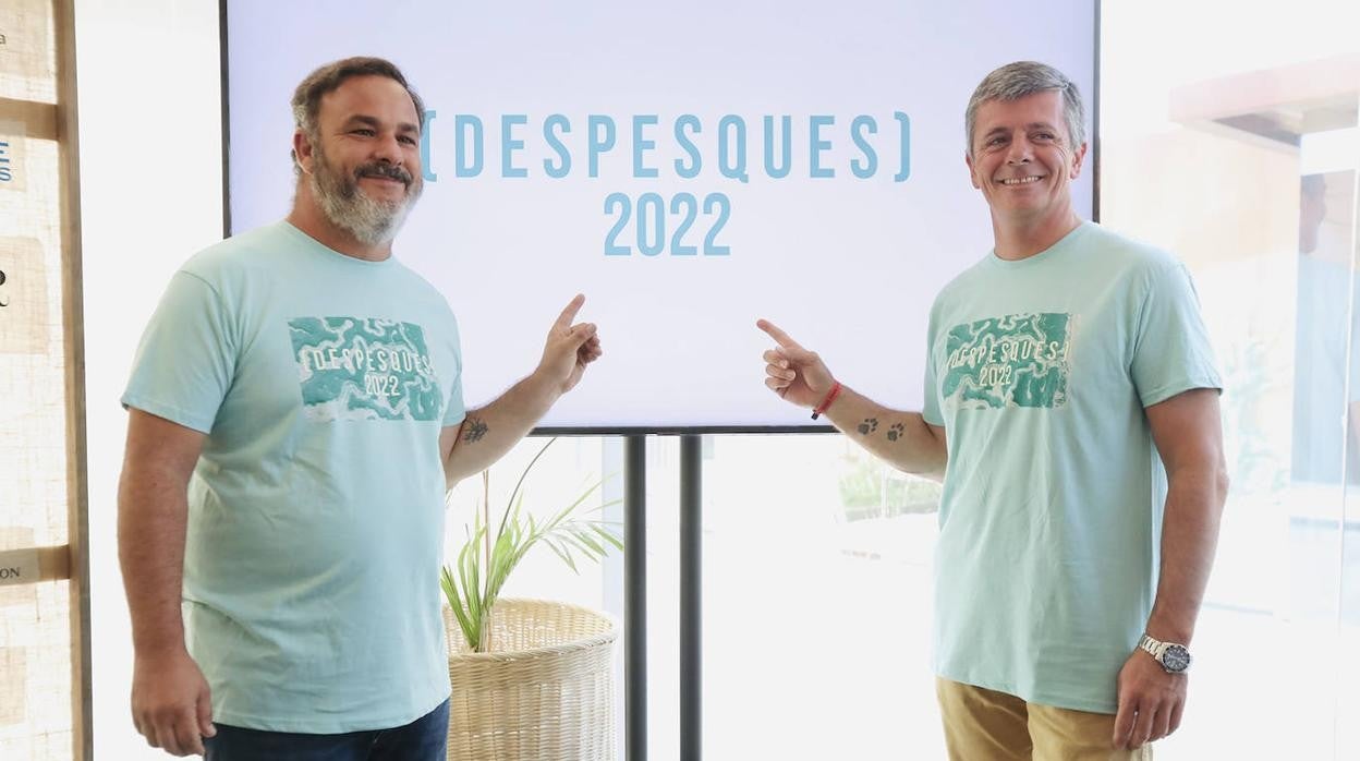 Ángel León y Juan Martín, en la presentación de Despesques 2022