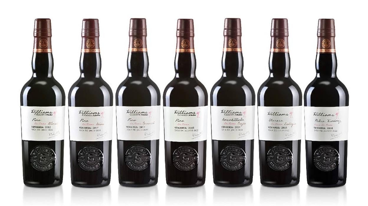 Algunas botellas de vino de Williams&amp;Humbert