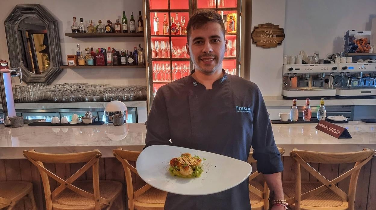 Guille Collado, jefe de cocina de Fresco Marina, en Sotogrande