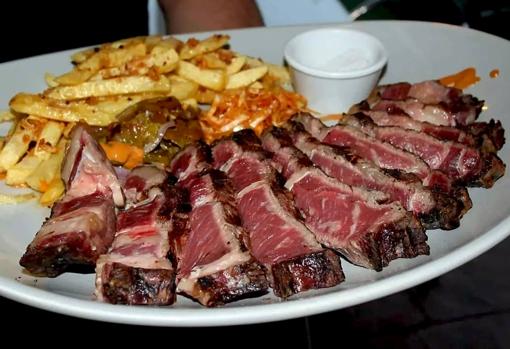 Una de las carnes de la Venta Calderón