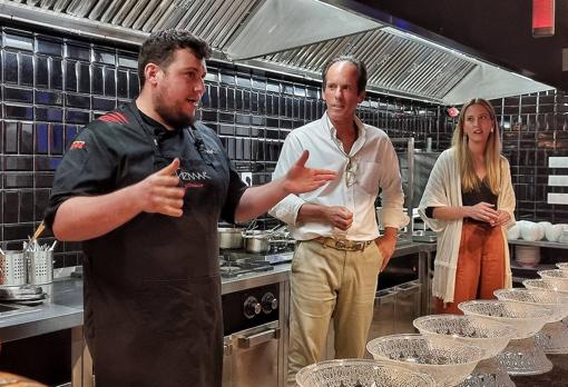 Isidro López, José Argudo y Rocío Trillo en Tiemar Gastroshow