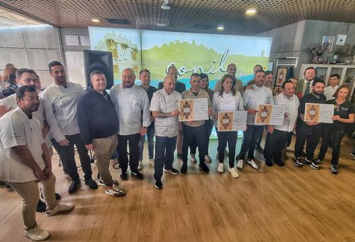 Los participantes en el concurso de la Ruta del Retinto de Conil