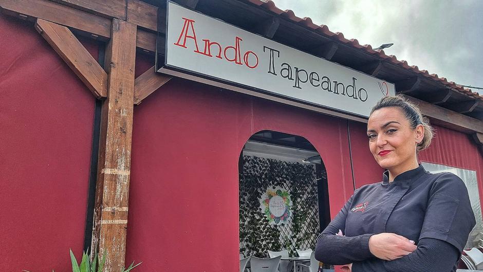 Geno Bueno, propietaria de Ando Tapeando, en San José del Valle