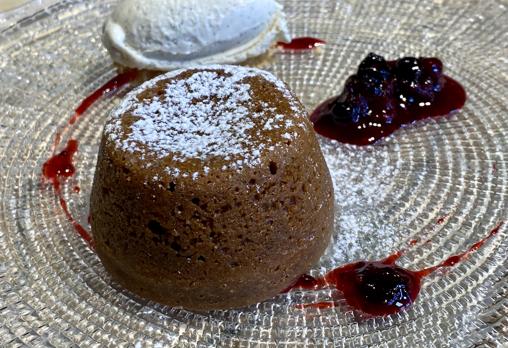 Volcán de dulce de leche