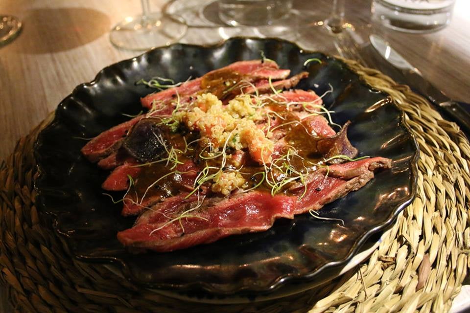 tataki de lomo alto. 