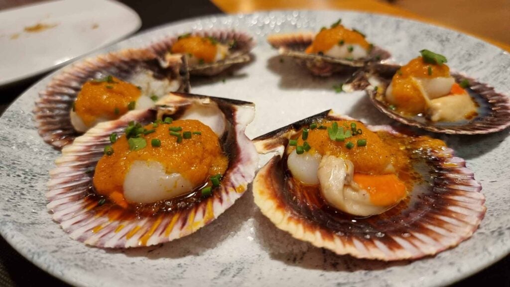 albalazamburiñamojorojo. Las zamburiñas con mojo rojo.