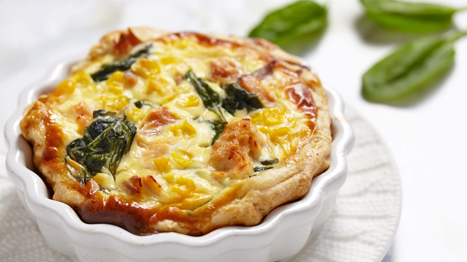 Quiche de salmón y espinacas - Gurmé