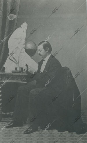 Retrato del escritor Manuel Fernández y González hacia 1880