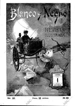 BLANCO Y NEGRO MADRID 01-11-1891