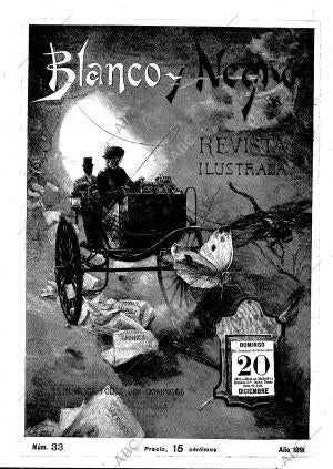 BLANCO Y NEGRO MADRID 20-12-1891