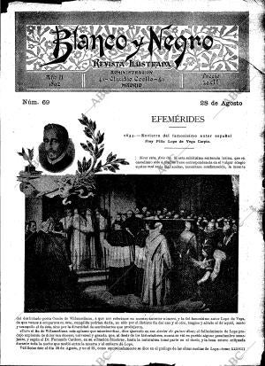 BLANCO Y NEGRO MADRID 28-08-1892