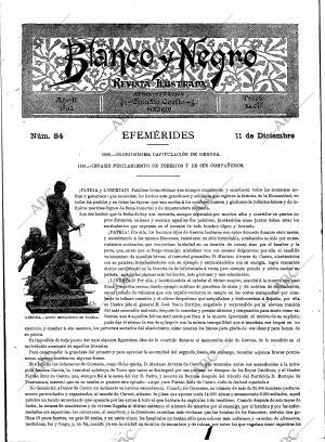 BLANCO Y NEGRO MADRID 11-12-1892