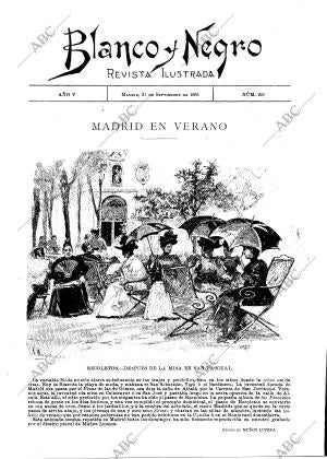 BLANCO Y NEGRO MADRID 21-09-1895