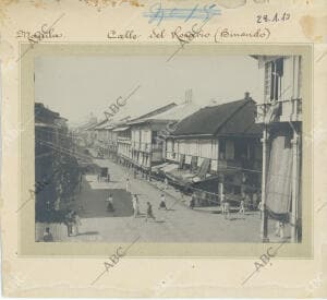 Manila (Filipinas), 10/10/1896. Guerra de Filipinas. Calle del Rosario