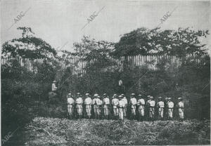 Filipinas, 1897. Guerra de Filipinas. Una sección de cuadrilleros