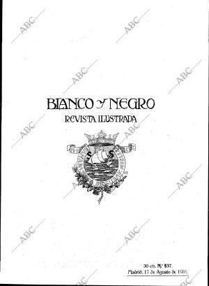 BLANCO Y NEGRO MADRID 17-08-1901