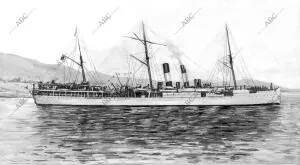 El vapor Italiano "Sirio" Naufragado en los Bajos de las Hormigas