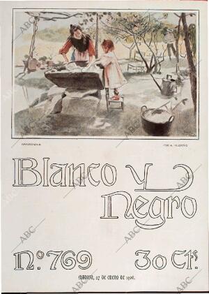 BLANCO Y NEGRO MADRID 27-01-1906