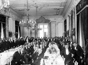 Banquete A los Alcaldes de Guipúzcoa celebrado ayer en este ayuntamiento