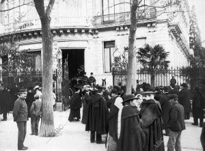 Palacio de la duquesa viuda de Bailen, durante la reunión de Señoras Realizada...