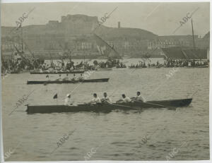 Regata nacional de Yolas en que se disputó el premio de la copa de Levante