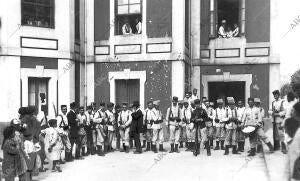 Escuelas de Gallarta Ocupadas por el regimiento de infantería de Cuenca