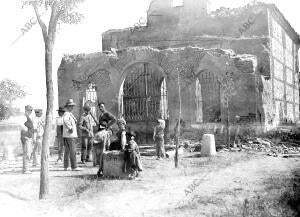 En Aravacarestos de la ermita de la Patrona la Virgen del buen camino que ha...