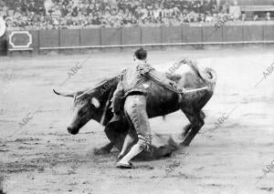 Francisco Piedra toreando de muleta