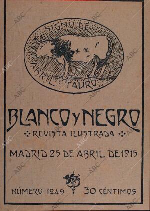 BLANCO Y NEGRO MADRID 25-04-1915