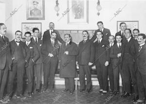De izquierda A Derecha: Ruete, Bru, Torrens, Villaverde, Sobrino, García Duran,...