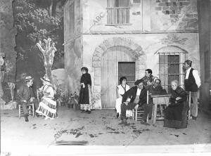 Una escena de la comedia en dos Actos, de Ignacio García Mir, "la elección del...