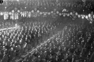 La asamblea de Municipios de Cataluña. La concurrencia al acto
