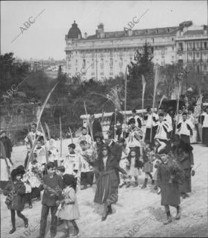 Procesión de las Palmas en la Iglesia de San Jerónimo