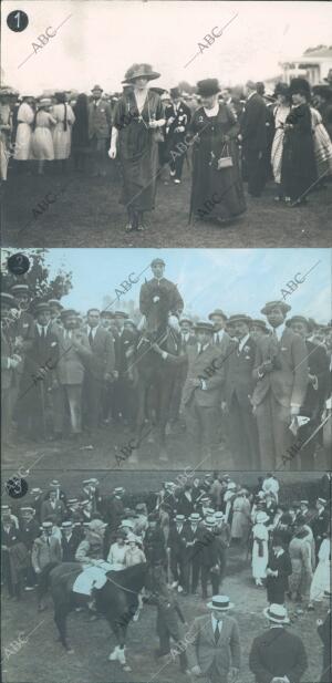 S.M. la Reina (1) Paseando por El "Stand" con la Infanta doña Isabel (2)