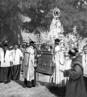 Imagen de la Virgen de la Antigua en la procesión Celebrada Anteayer