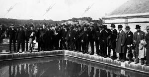 Los Congresistas Visitando la presa de las Aguas Potables