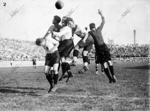 Partido Barcelona-Athletic de Viena, en la ciudad Condal