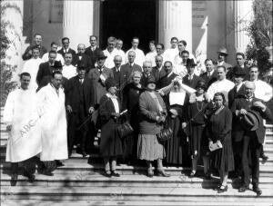 Los Médicos de la misión Belga , durante su Detenida visita A la importante...