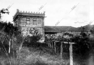 Vista de la Toore de la Touza de Pazos de Nigram (Pontevedra)